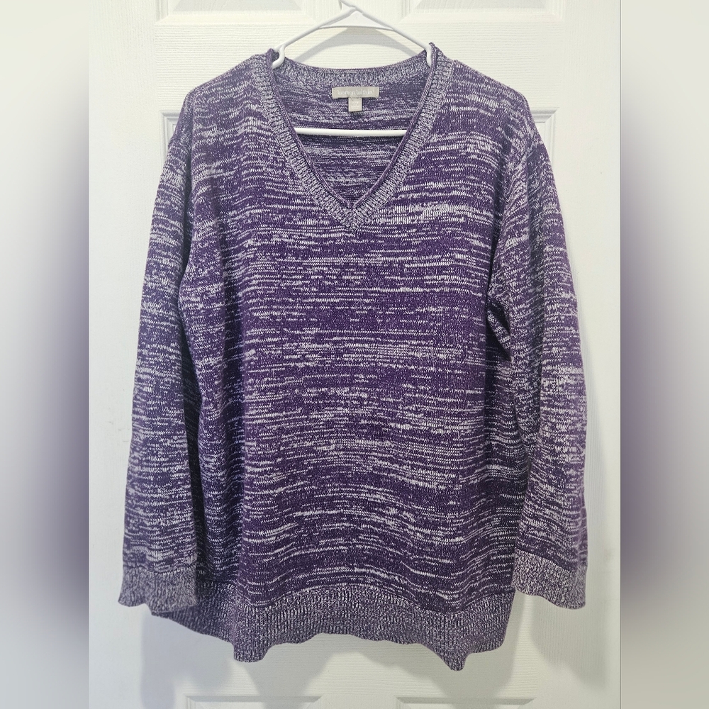 Woman Within Purple Knit Top